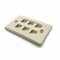 Bestlink Netware Decora Type Keystone Wallplate- 6 Port- Ivory 101805IV - alternate 2